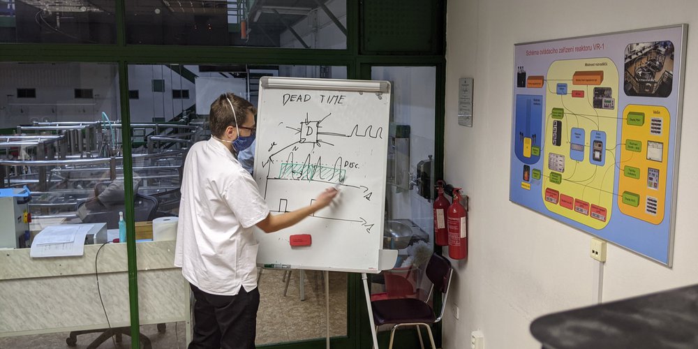 Overseas course at the VR-1 training reactor